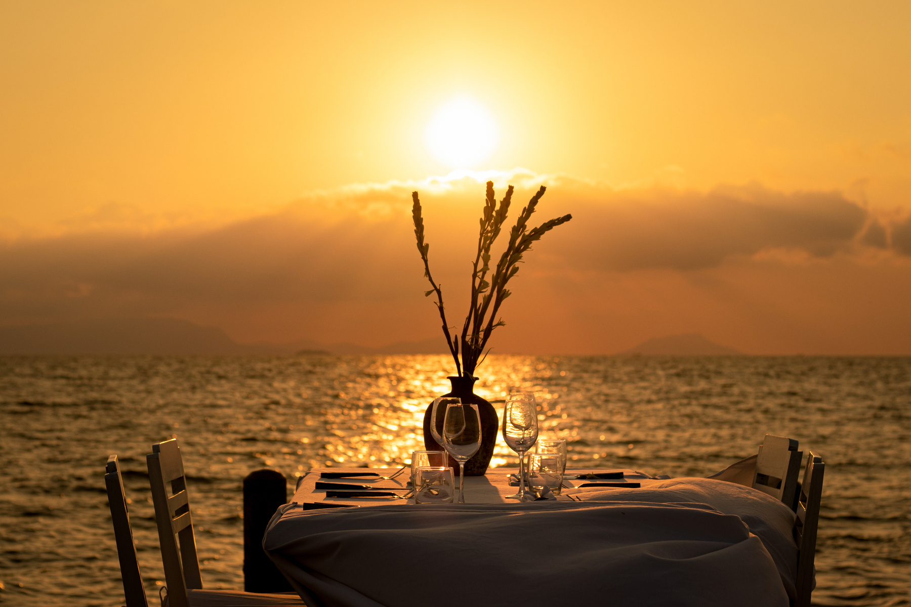 Sunset Dinner Table
